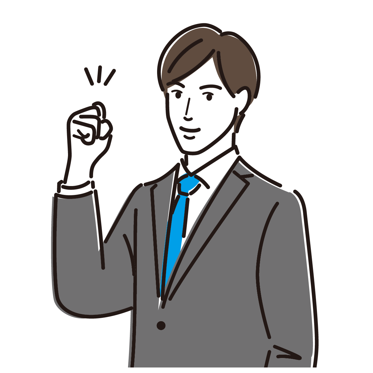 企業管理職のイラスト